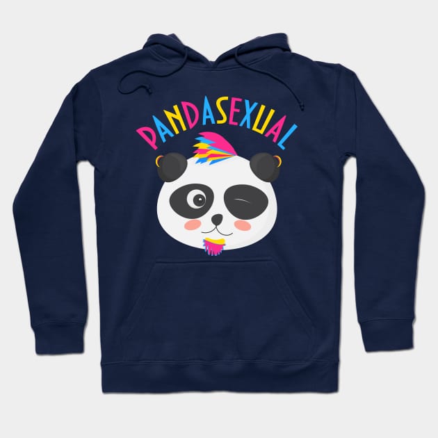 Pansexual Pride Panda Hoodie by tatadonets